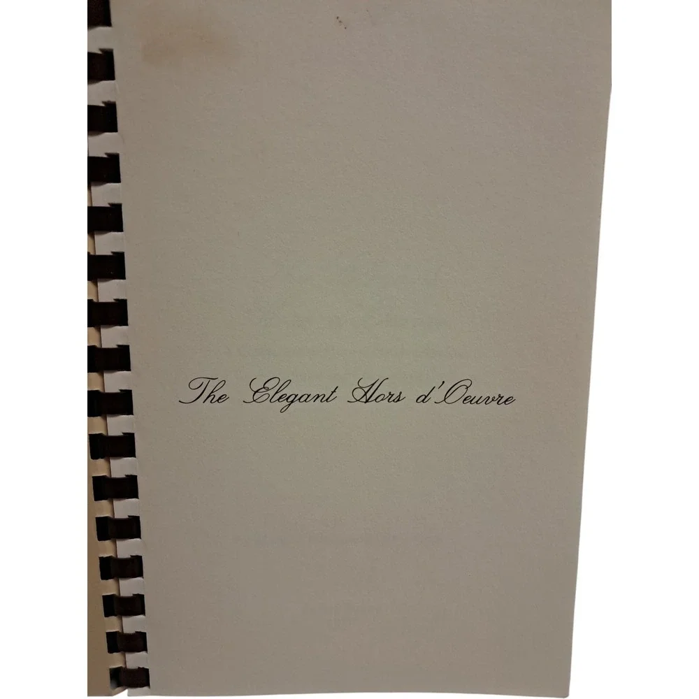 Vintage Cookbook The Elegant Hors d'Oeuvre By‎ Margon Edney and Ede Grimm